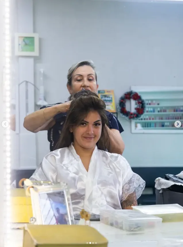 Atendimento de noiva no salão Mary Cabeleireira Unissex